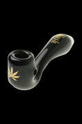 A studio shot features the "Puff Puff Pass "OG Kush" Strain Pipe" in dark glass, angled slightly from above.