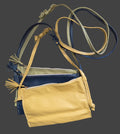 Purse - Bag - Feel Handmade Small Horizontal Crossbody Purse - Italian Leather with White Squirrel