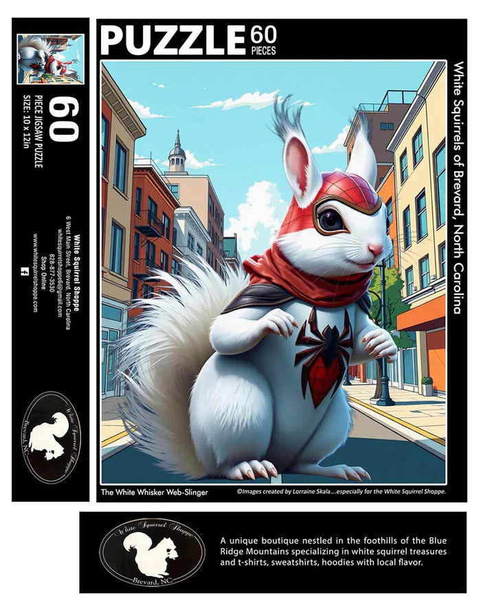 Puzzle - For Children - Spiderman Squirrel - 10" x 12" - 60 Pieces