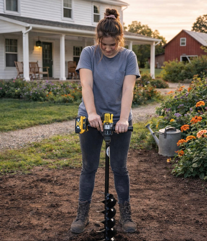 Quart Pot Landscaping Auger (5” x 28”)
