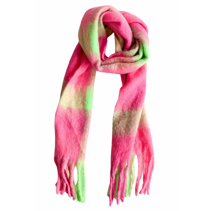 Quincey Fluro Pink Scarf