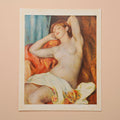 Rare Vintage 1950s Renoir “Bather Asleep” Swiss Art Print