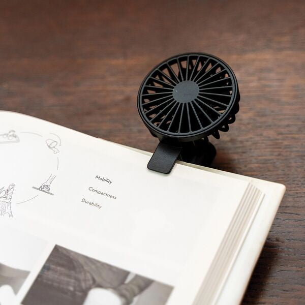 clip fan to clip on a book or monitor to keep cool