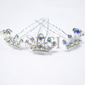 Rhinestone Crown Pins Pack of 20, 2.7in, Crystal