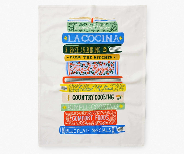 Rifle Paper Tea Towel -Cookbooks