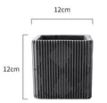 Romb square flowerpot silicone mold - madmolds -