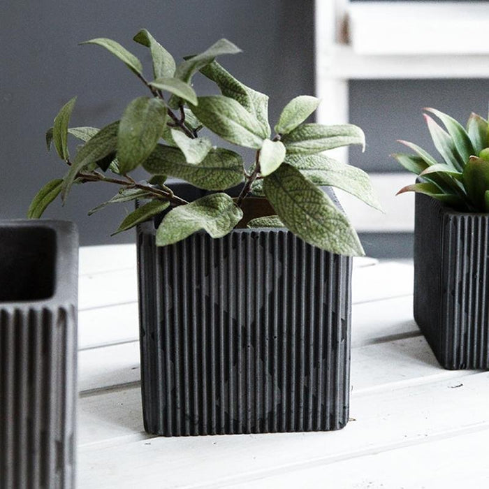 Romb square flowerpot silicone mold - madmolds -