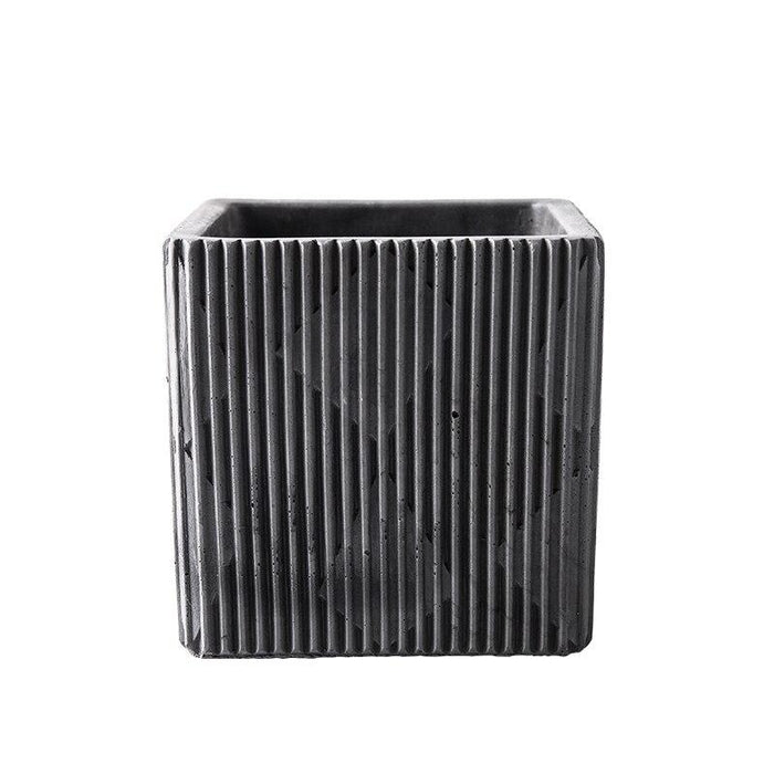 Romb square flowerpot silicone mold - madmolds -
