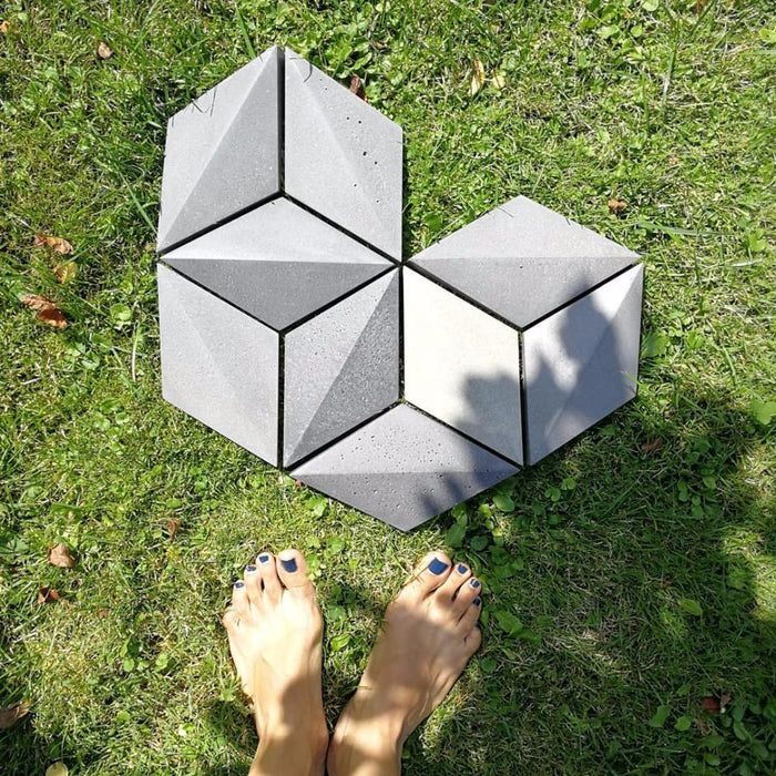 Romb wall tile silicone mold - madmolds -