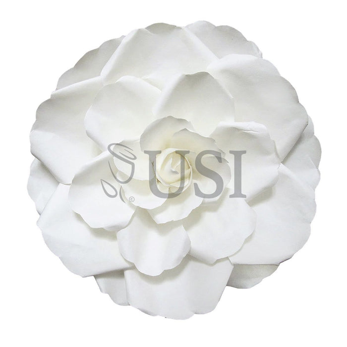 Rose Gardenia Paper Flower, 12in, Cream White