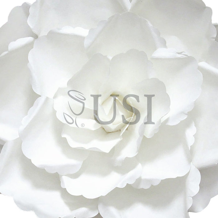 Rose Gardenia Paper Flower, 16in, Cream White