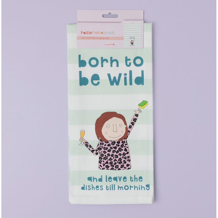 Rosie Made A Thing Born To Be Wild Tea Towel