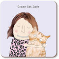 cazy cat lady coaster rosie made a thing