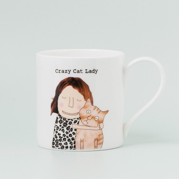 crazy cat mug