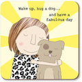 Rosie Made aThing Hug a Dog Coaster