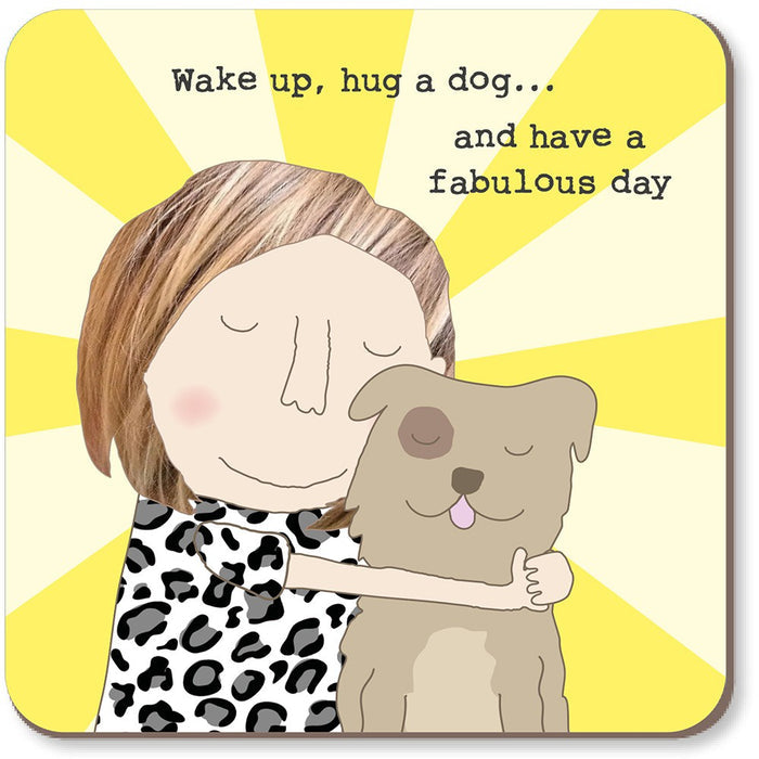Rosie Made aThing Hug a Dog Coaster
