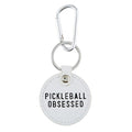 Round Leather Keychain-Obsessed