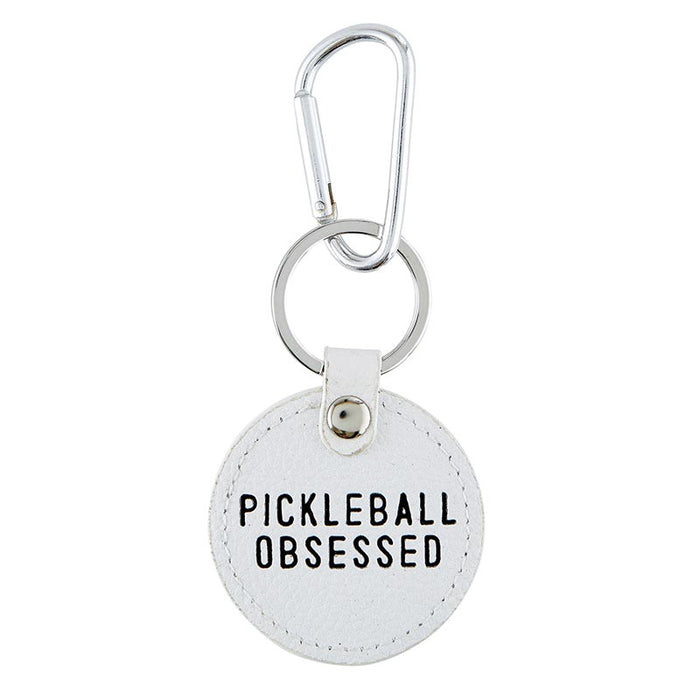 Round Leather Keychain-Obsessed