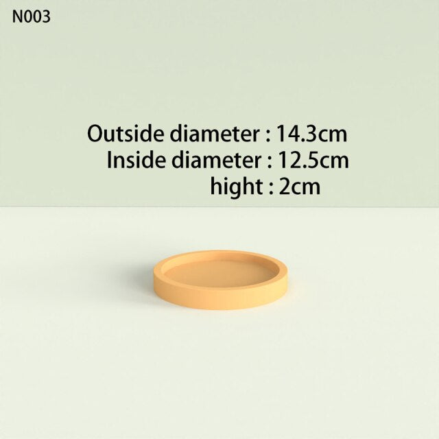 Round tray silicone molds
