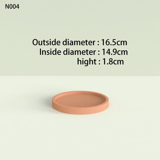 Round tray silicone molds