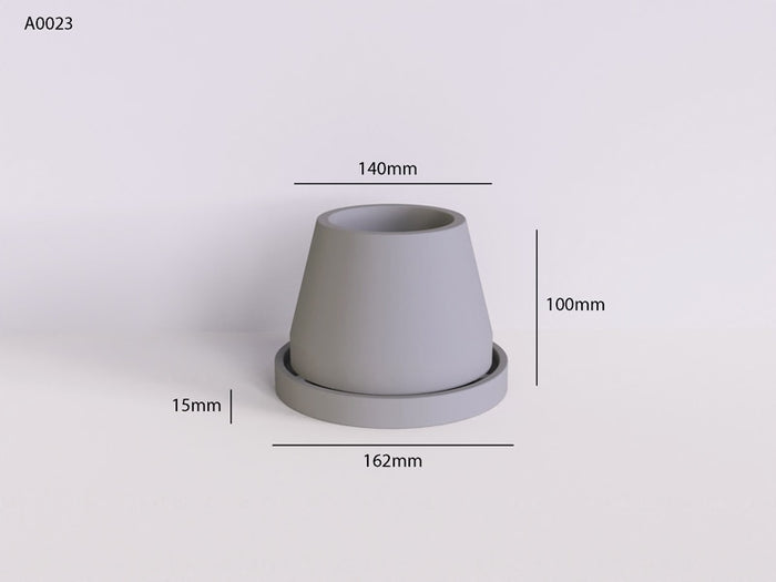 "RP130" Silicone planter mold