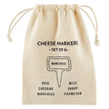 S/6 Ceramic Cheese Markers
