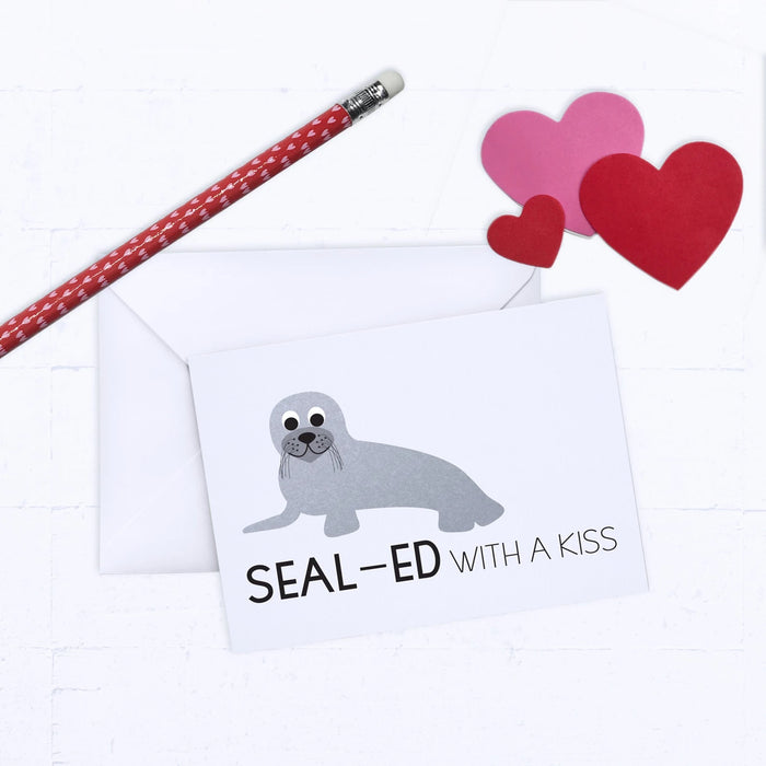 Seal-ed With A Kiss Greeting Card