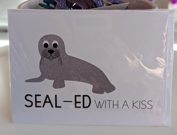 Seal-ed With A Kiss Greeting Card