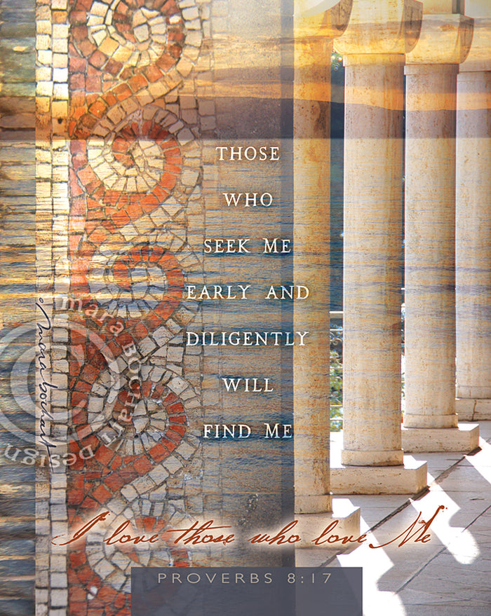 Seek Me Early - frameable print