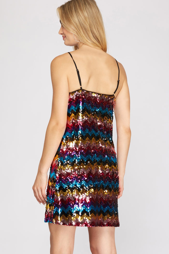Sequin Cami Mini Dress