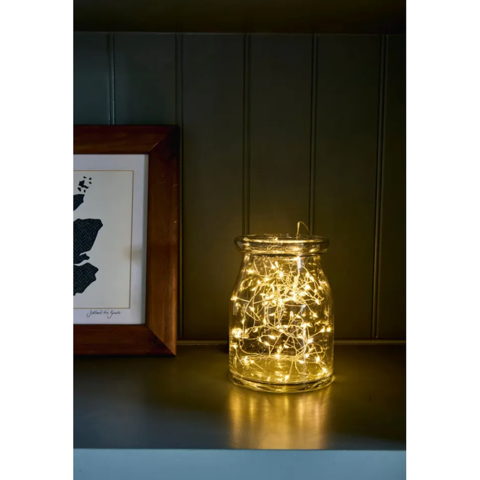 Set of 3 Cluster String Lights - Silver or Copper Design with 108 Warm LEDs