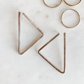 Sharp Angles Triangle Statement Earrings