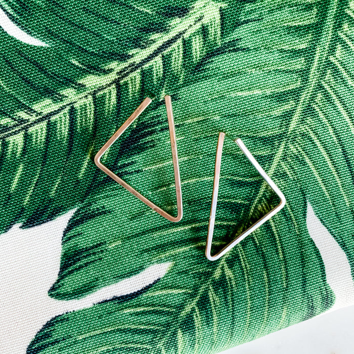 Sharp Angles Triangle Statement Earrings