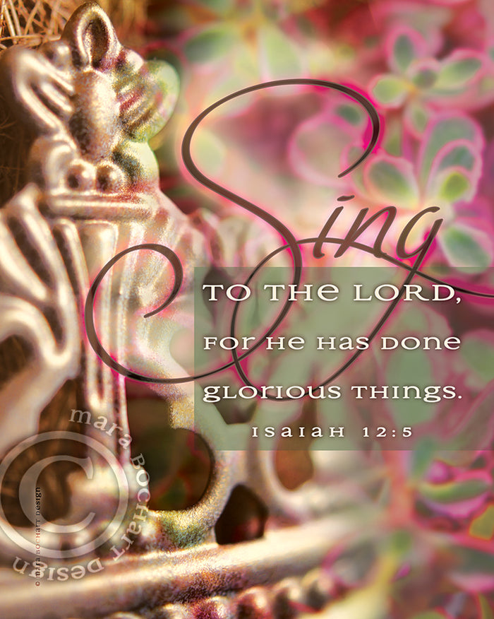 Sing to the Lord - premium canvas