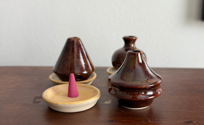 Small Ceramic Incense Cone Burner