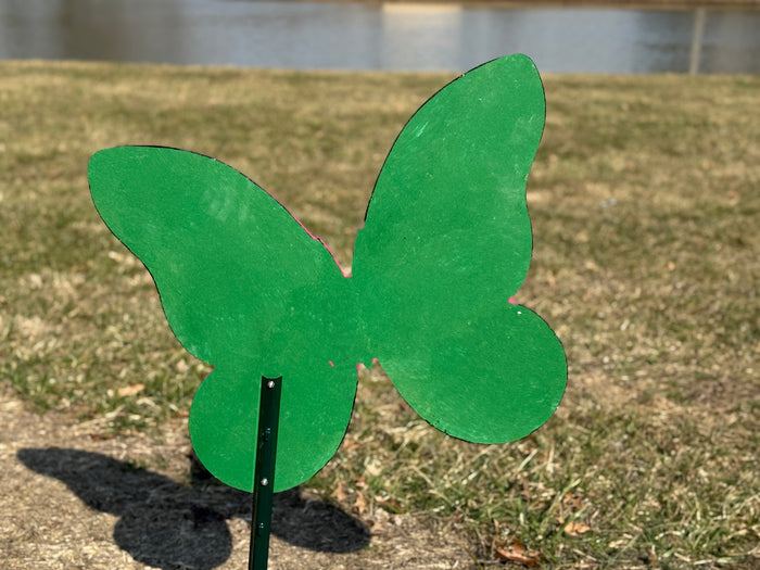 Small Pink & Large Blue/Yellow Butterfly Garden Signs
