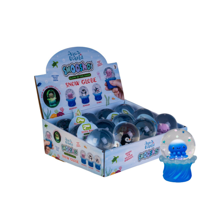 Smooshos Snow Globe Jellyfish Squishy
