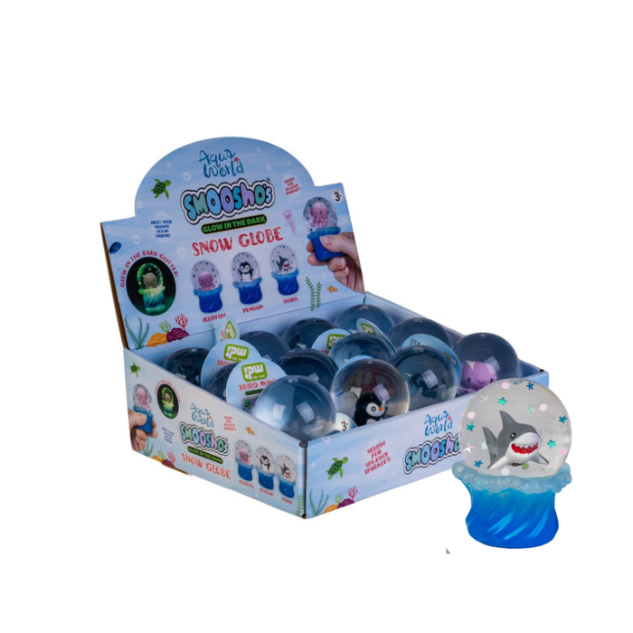 Smooshos Snow Globe Shark Squishy
