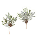 Snowy Ball Ornament Pick