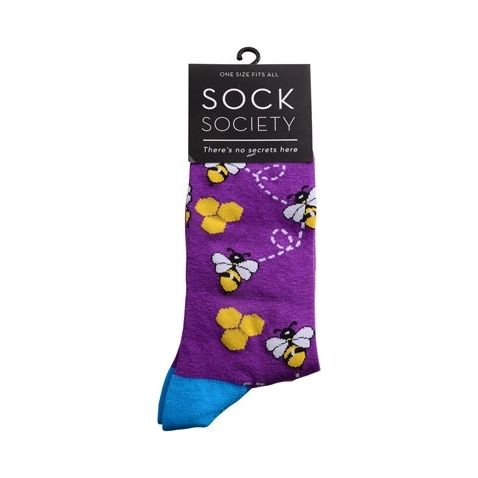 purple bee socks
