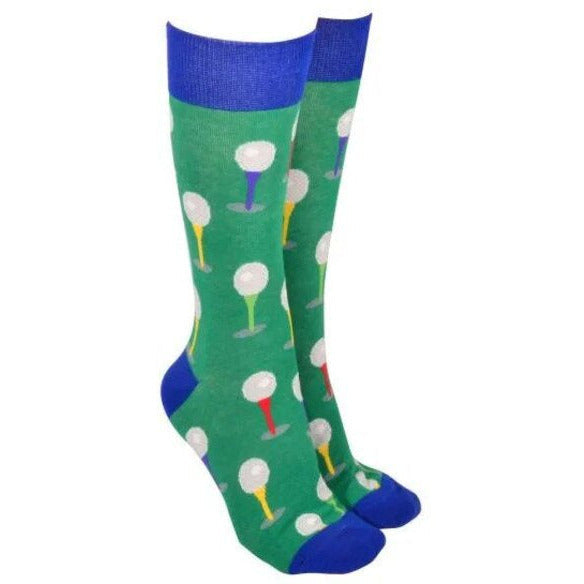golf socks tee and ball green