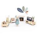 Speedy Monkey - Doll House Living Room Set & 1 Character - Mabel & Fox