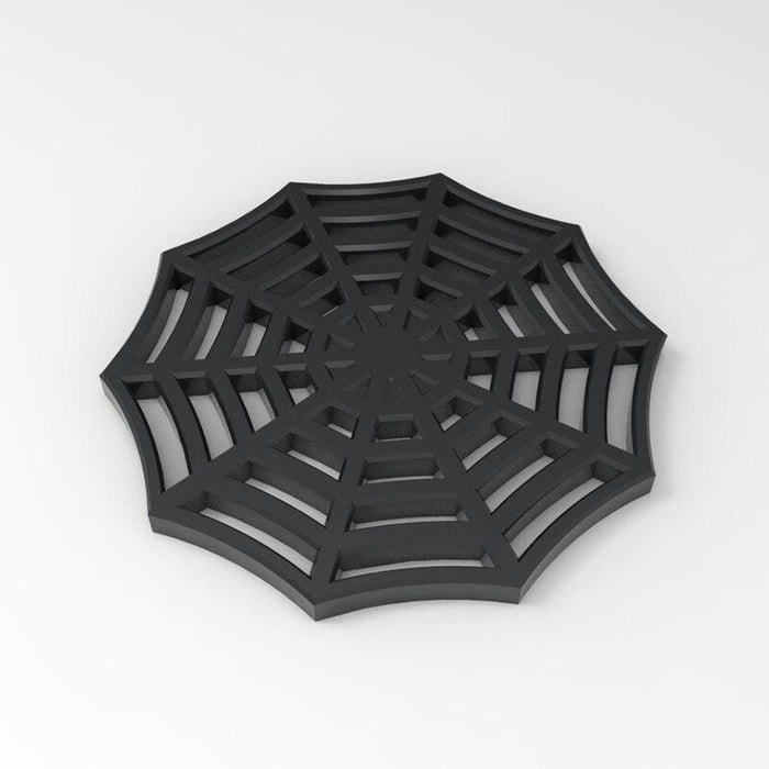 Spider web coaster silicone mold - madmolds -
