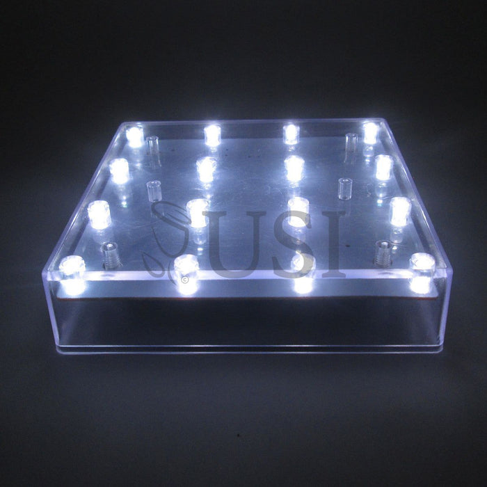 Square LED Base Light, 5in, White