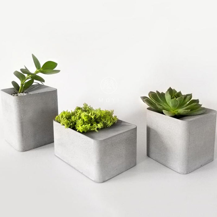 Square pot silicone mold - madmolds - silicone mold