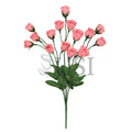 Standard Mini Rose Bud Flower Bush, 14in, Coral
