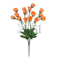 Standard Mini Rose Bud Flower Bush, 14in, Orange