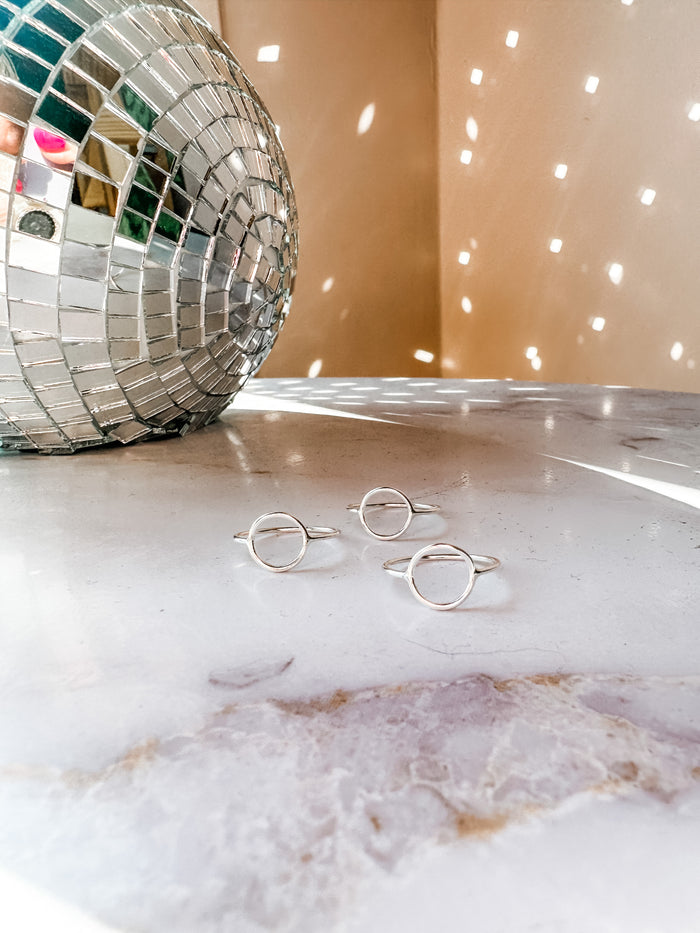 Sterling Silver Open Circle Ring