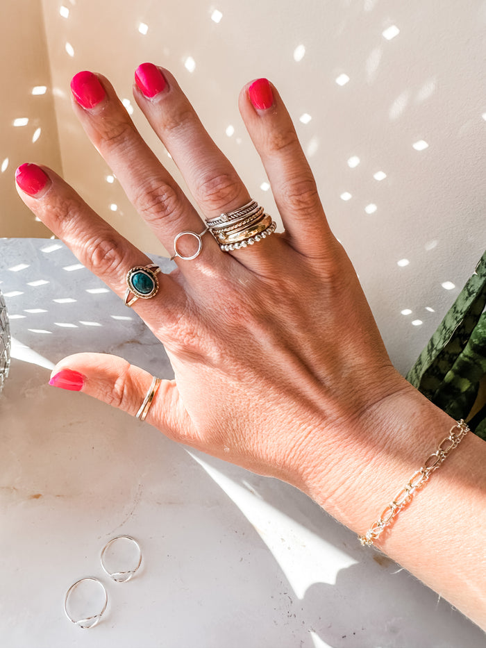 Sterling Silver Open Circle Ring