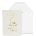 SUGAR PAPER | Love You To The Moon Card